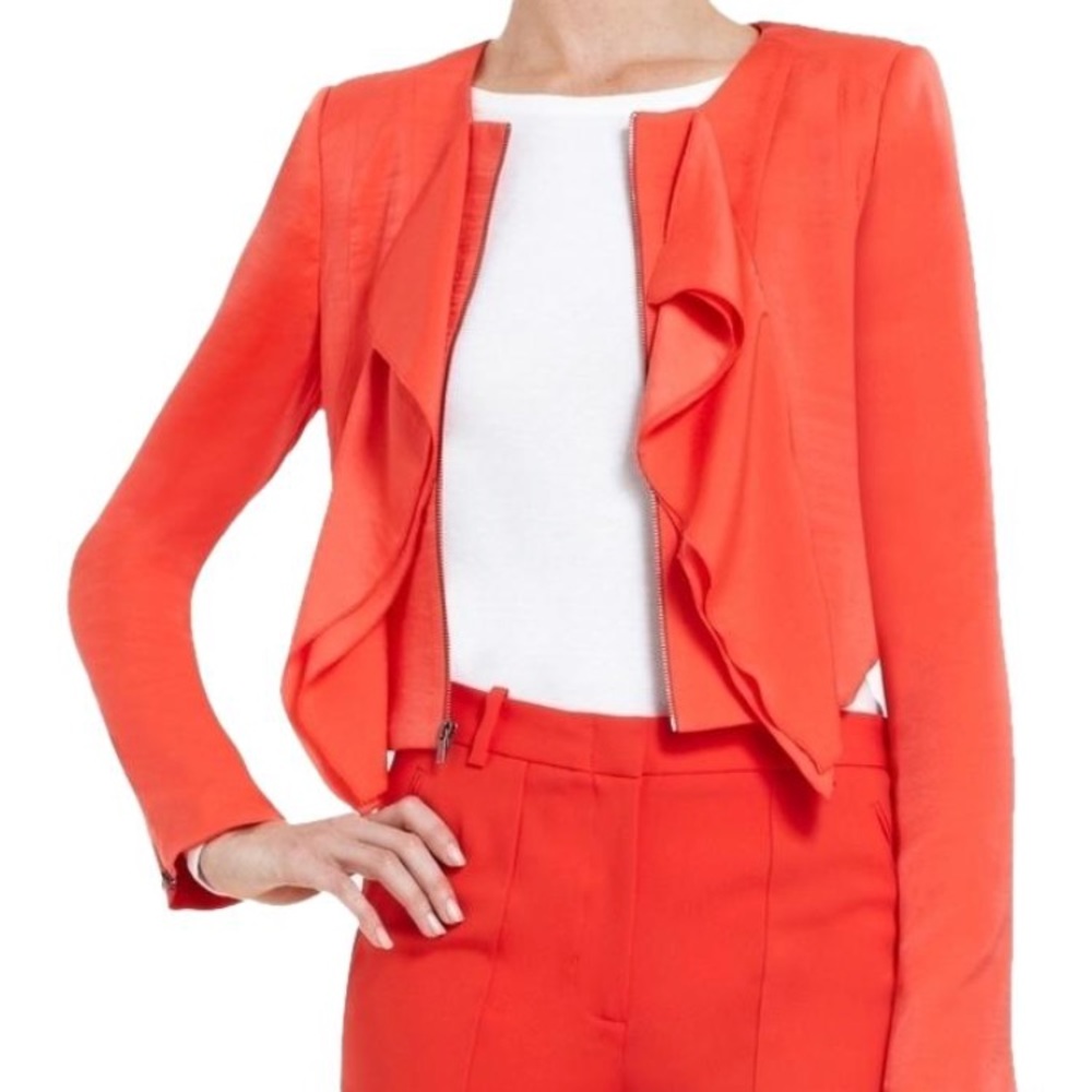 BCBGMaxAzria Poppy Draped Preston Jacket